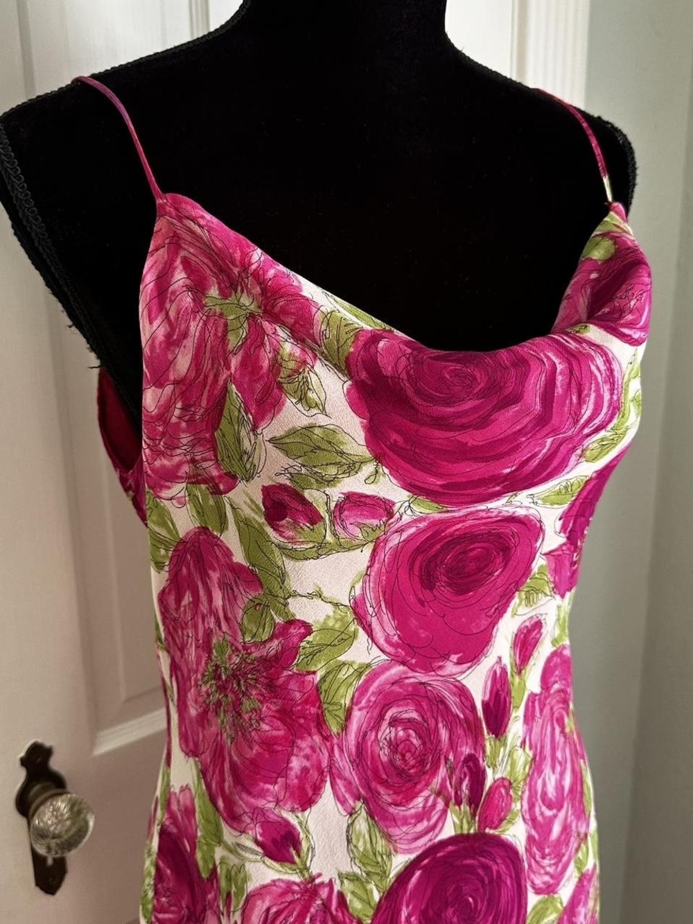 Vintage Bias Cut Silk Dress